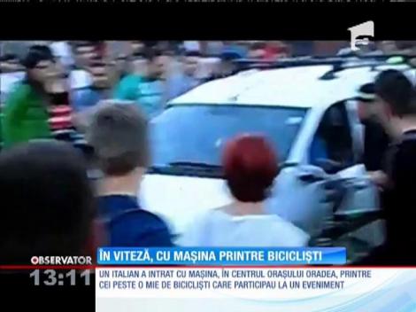 Un italian a intrat cu maşina printre o mie de biciclişti care participau la un eveniment