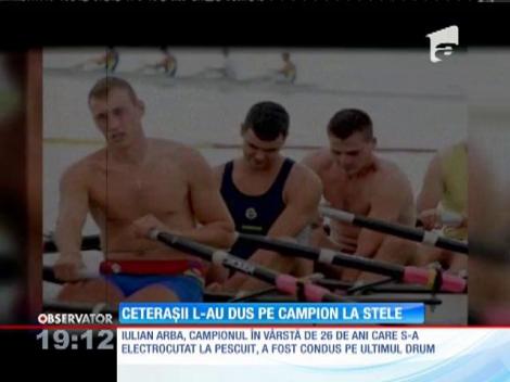 Olimpicul la canotaj care a murit electrocutat în Maramureş, condus pe ultimul drum