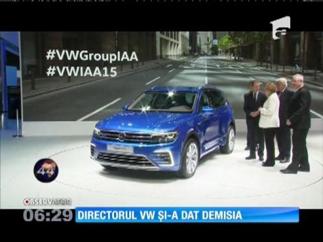 Directorul general al grupului Volkswagen, Martin Winterkorn, şi-a dat demisia