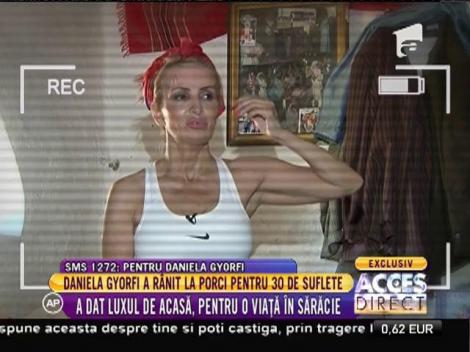 Daniela Gyorfi, cum n-ai mai văzut-o vreodată! A spălat rufe, a căutat fier vechi și a hrănit copii fără nicio jenă