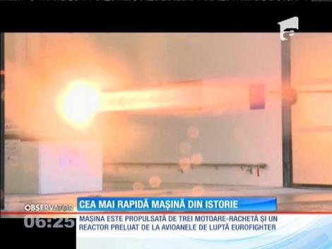 Cea mai rapidă maşină din istorie prinde 1600 de kilometri pe oră