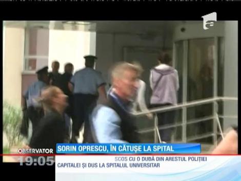 Sorin Oprescu, scos cu o dubă din arestul poliției și dus la Spitalul Universitar