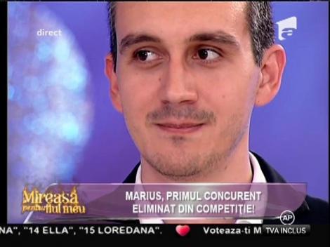 Competiția iubirii s-a încheiat pentru el! Marius este primul concurent eliminat de la ”Mireasă pentru fiul meu”
