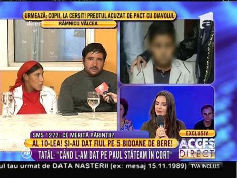 Gheorghe, tatăl copilului vândut pe cinci bidoane de bere: "Nu o să mai facem copii"