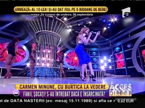 Carmen Minune, cu burtica la vedere!