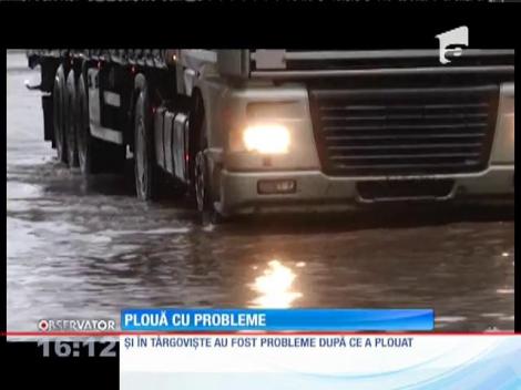 Ploile le-au scos peri albi şoferilor din Târgovişte