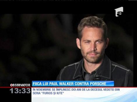 Fiica actorului Paul Walker dă în judecată firma Porsche pentru tragicul accident în care a murit tatăl ei