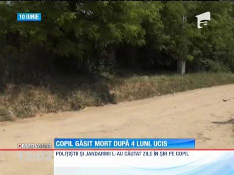 Update / Copil descoperit mort, după 4 luni de la dispariție