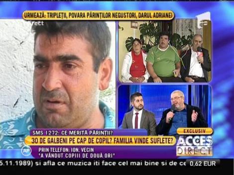 Acuzații grave la adresa unchiului tripletelor abandonate: "A vândut copiii de două ori. Mai are unul din zece!"