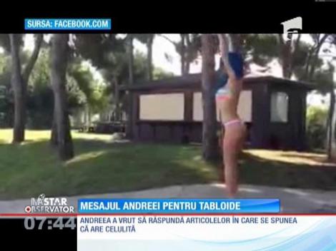 Andreea Bălan şi-a tratat fanii cu partea dorsală, pe pagina ei de socializare!