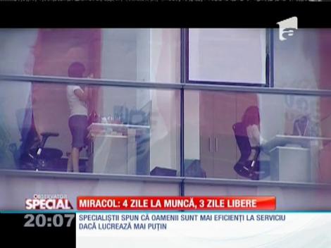 SPECIAL! Rețeta fericirii angajaților: weekend-ul de trei zile!