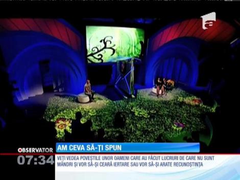 ”Am ceva să-ţi spun” debutează în această seară