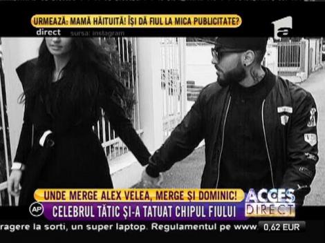 Alex Velea și-a tatuat chipul fiului pe mână!