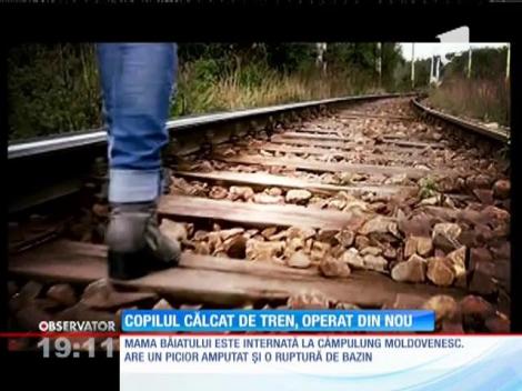 Robert, copilul aruncat de mamă în fața trenului, va fi operat din nou