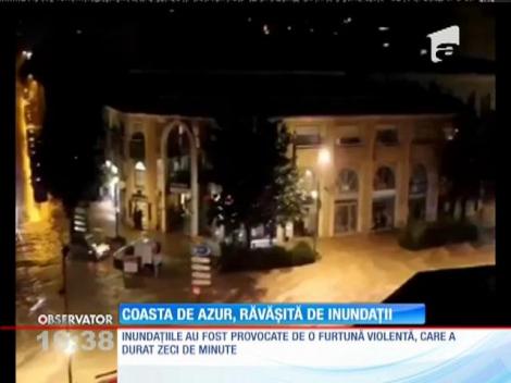 Inundaţii puternice pe Coasta de Azur