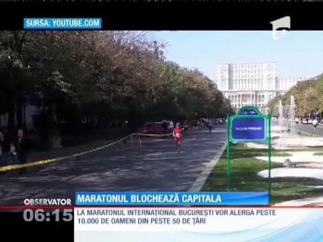 Restricţii de circulaţie, azi, în București, pentru maratonul internațional