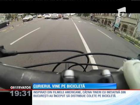 Curieratul pe bicicletă, o afacere profitabilă
