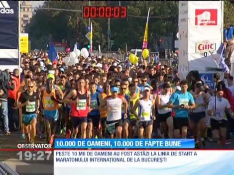 10,000 de euro stransi pentru scopuri caritabilela la Maratonul Internaţional Bucureşti