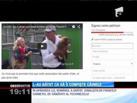 Franţa: Un cerşetor român a fost abuzat de o organizaţie de protecţie a animalelor