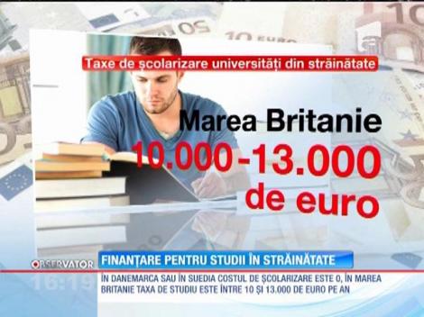 Tinerii care vor să studieze peste hotare au nevoie de bani