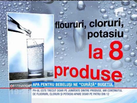 Unul dintre producătorii de apă plată a scos una specială pentru bebeluşi