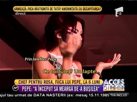 Fetiţa cea mică a lui Pepe a împlinit 6 luni