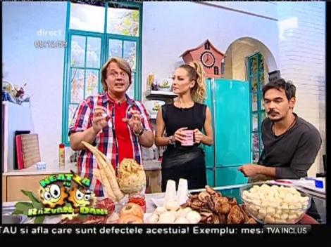 Ce mai gătim! Antricot jucăuş, un preparat delicios cu ghebe şi ciuperci champignon