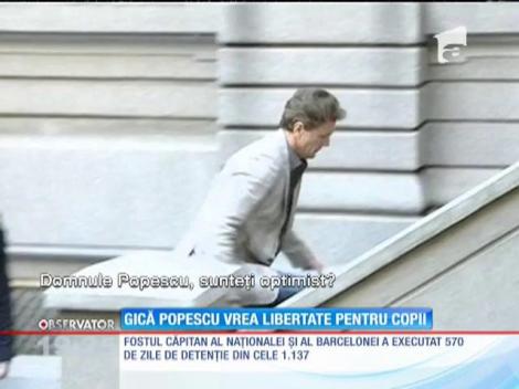 Gică Popescu vrea să fie liber pentru copiii lui