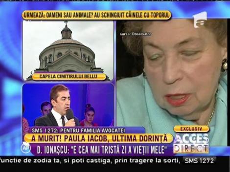 A murit Paula Iacob! Celebra avocată avea 83 de ani