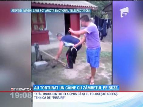 ŞOC! Trei tineri din Brăila s-au filmat în timp ce tăiau coada unui câine cu un topor
