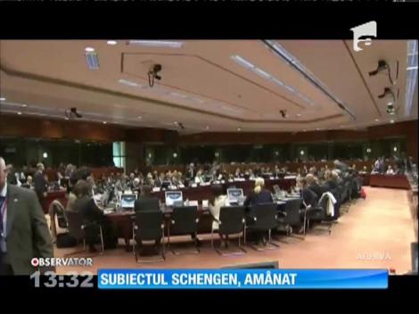 Subiectul aderării României la spaţiul Schengen a fost amânat