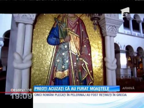 Doi pelerini şi trei preoţi români au fost arestaţi în Grecia, după ce au furat moaştele Sfântului Haralambie