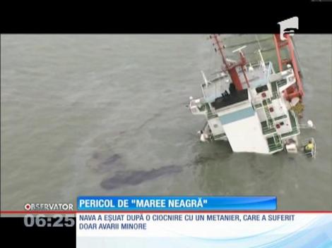 O rezervație este amenințată e o "maree neagră" după ciocnirea dintre două nave