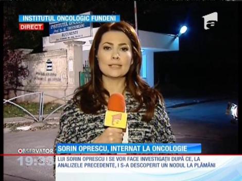 Sorin Oprescu a fost internat din nou în spital!