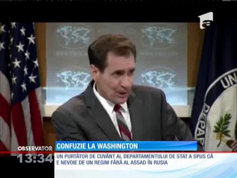 Un oficial american a spus că e nevoie de un regim fără Al Assad în Rusia