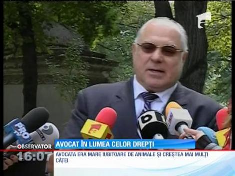 Avocata Paula Iacob este condusă pe ultimul drum