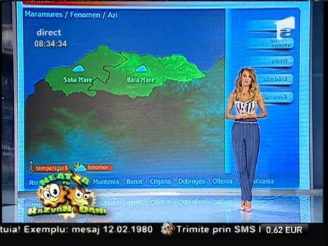Temperaturi scăzute şi ploi în mai multe zone ale ţării! Vremea cu Flavia Mihăşan