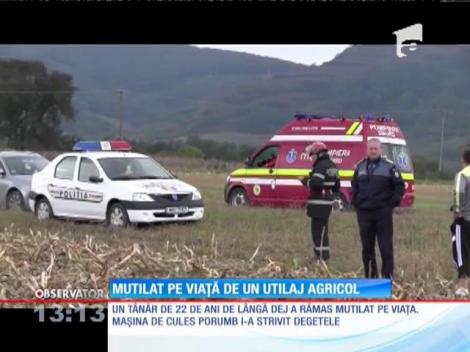 Tânăr, mutilat pe viaţă de un utilaj agricol