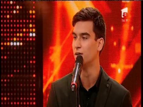 Joe Cocker - ”N'Oubliez Jamais”. Vezi interpretarea lui Florian Bogdan Țugui la X Factor!