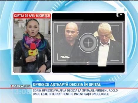 Sorin Oprescu nu şi-a pierdut speranţa că va scăpa de arest