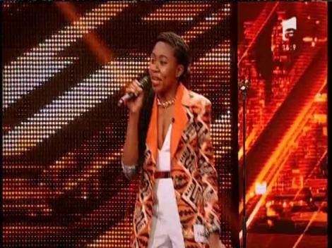 Amazing Grace (hip-hop version). Vezi aici cum cântă Andrea Obi Nkemsika la X Factor!