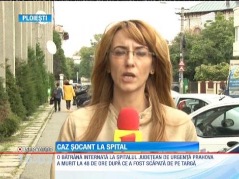 Anchetă la Spitalul Judeţean de Urgenţă Ploieşti. O bătrână a căzut de pe targă şi s-a lovit la cap în timp ce era transportată la tomograf