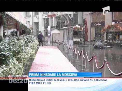 La Moscova a nins pentru prima dată în acest an