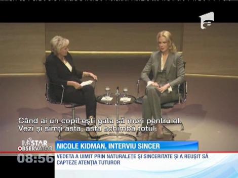 Nicole Kidman, interviu la "Summitul mondial al femeilor" din Londra
