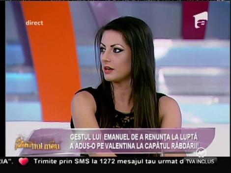 Valentina, la un pas să-l lovească pe Emanuel: "Am pierdut concursul din cauza lui!"