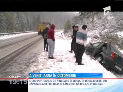 Iarna a venit cu aproape două luni mai devreme