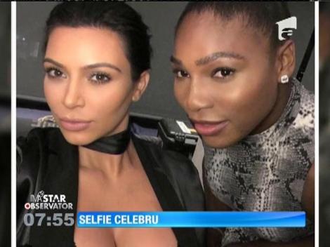 Un selfie cu Kim Kardashian şi Serena Williams, record de like-uri pe Instagram