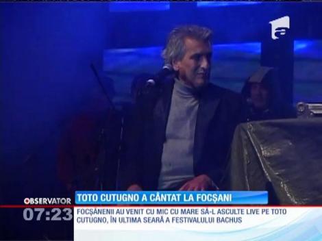 Toto Cutugno a cântat la Festivalul ”Bachus” de la Focșani