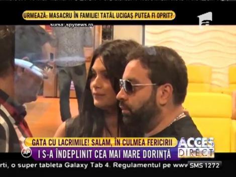 Gata cu lacrimile! Florin Salam este în culmea fericirii