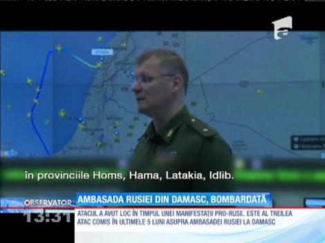 Ambasada Rusiei din Damasc, ținta unui atac